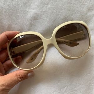 Dior White Sunglasses